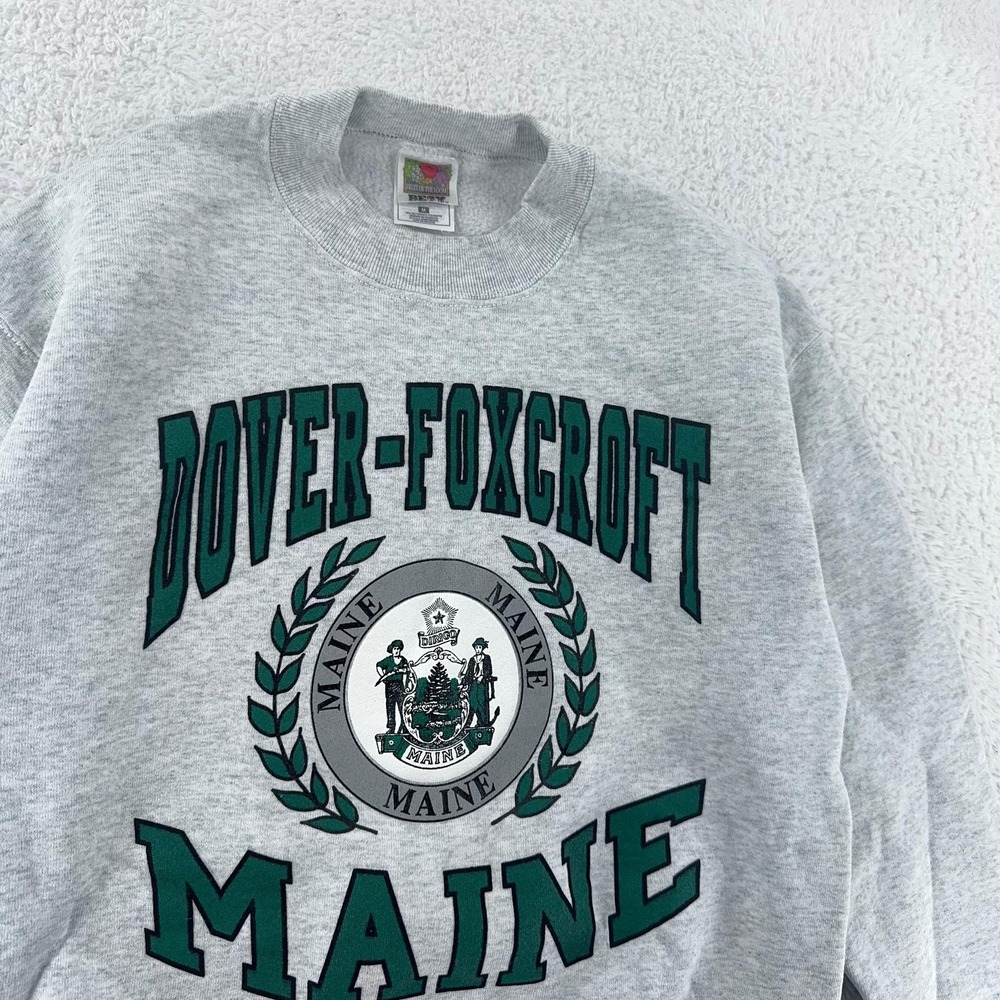 Vintage Dover-Foxcroft Maine Sweatshirt Mens Small Piscataquis County Crewneck
